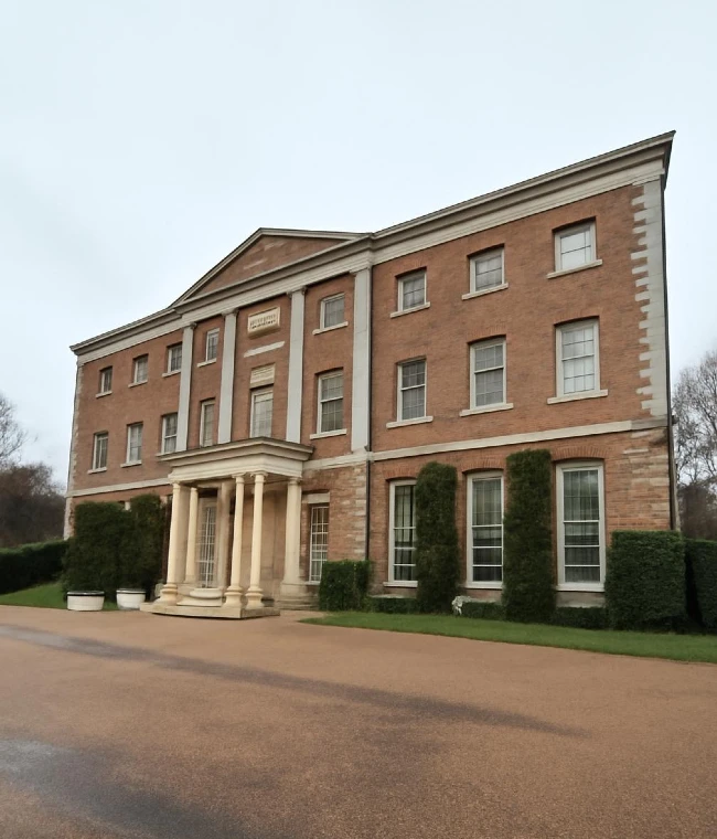 The country hall where Katherine Brown Curtains and Blinds restored thirty-year-old heritage curtains